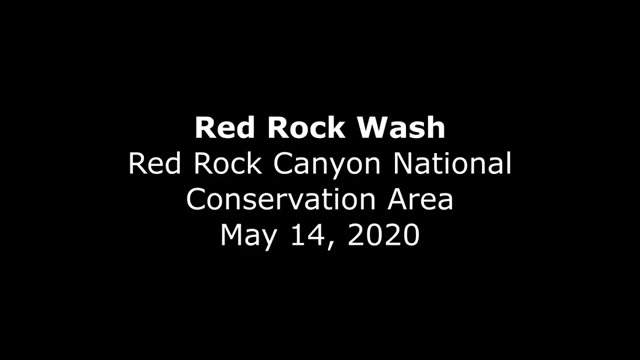 A Wide Dry Desert Wash at Red Rock Canyon NCA