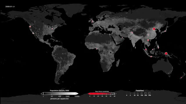 Global Rainfall Triggered Landslides from 2007 through 2015