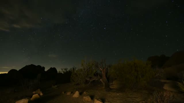 Skull Rock Trail at night (30230498613)